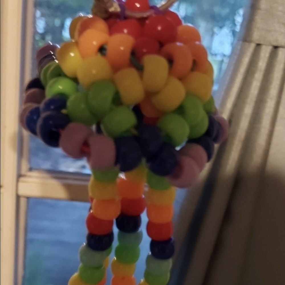 Colorful Beaded Keychain - Picture 3 of 5